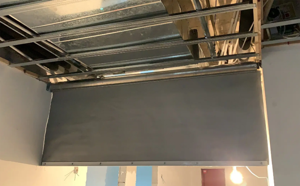 防火布擋煙垂壁的安裝步驟